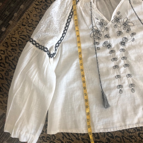 Calligraphie Boho Peasant Top NWOT - Picture 9 of 9